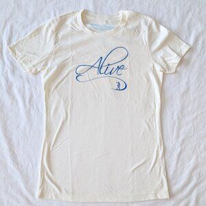 NEW ALIVE T SHIRT WOMEN GIRL JUNIORS TEEN EMPOWERMENT
